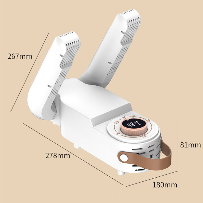 Intelligent shoe dryer multifunctional folding temperature control timed UVdisinfection deodorization shoe baking artifact