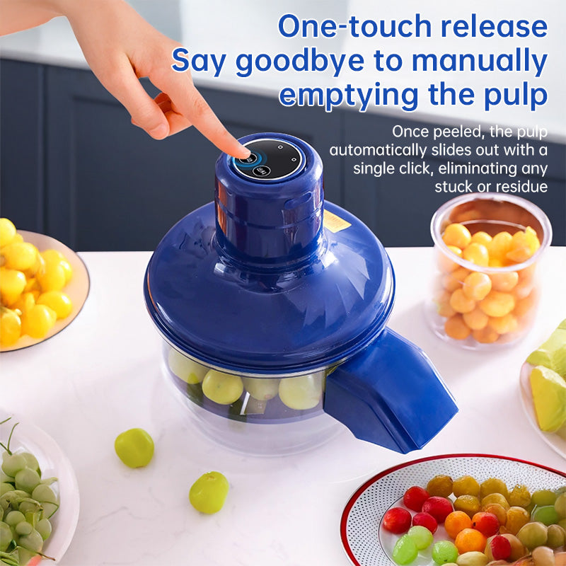 Automatic Electric Grape Peeler, Hands-Free Berry Skin Remover, Fruit Preparation Tool, Effortless Peeling