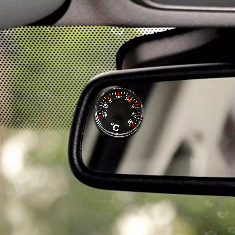 Practical mini round thermometer, plastic waterproof dial, 20mm scale, high-precision, for office.