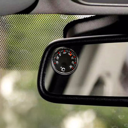 Practical mini round thermometer, plastic waterproof dial, 20mm scale, high-precision, for office.