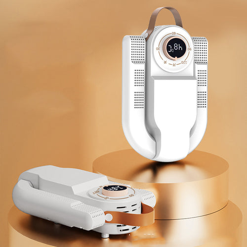 Intelligent shoe dryer multifunctional folding temperature control timed UVdisinfection deodorization shoe baking artifact