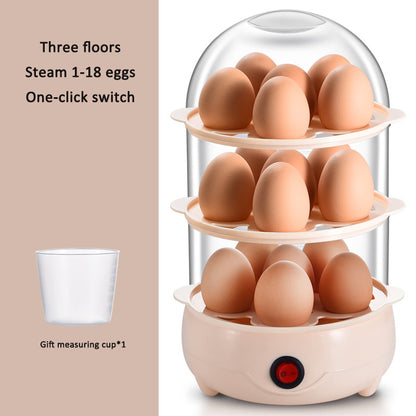 Egg Cooker Anti-Dry Burn Small Steamed Egg Machine Mini Egg Boiler Household Breakfast Gadget