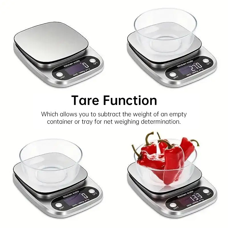 High-Precision Kitchen Scale: 10kg (for Food Baking/Jewelry), LCD, Multi-Function