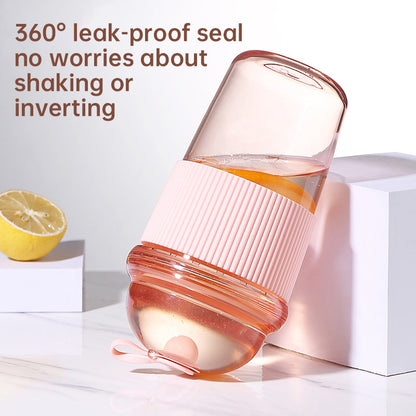 630ML straw cup (with lid/straw) – coffee, milk, tea, water, juice; Ins-style, office-friendly