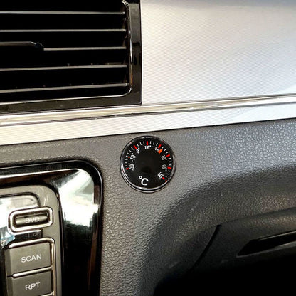 Practical mini round thermometer, plastic waterproof dial, 20mm scale, high-precision, for office.