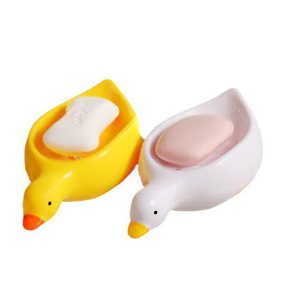 Cute little yellow duck soap box draining toilet sink new soap box
