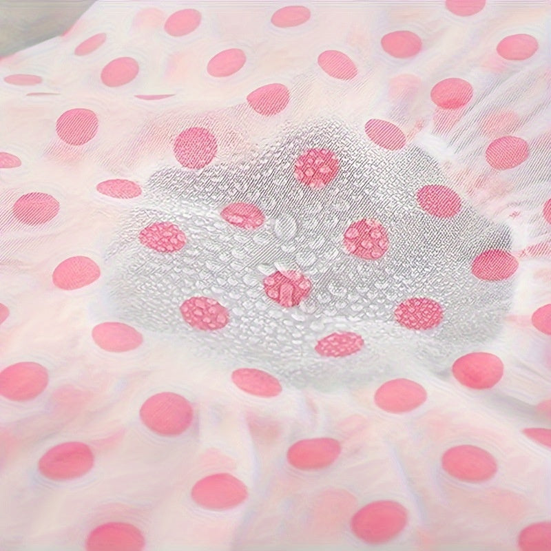 Thickened Shower Cap Wholesale Non-disposable Waterproof Polka Dot PVC Adult Bath Cap PE Oil-proof