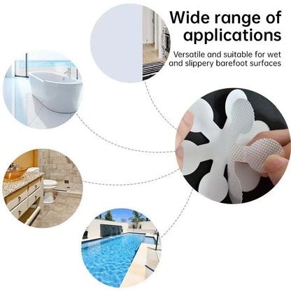 Anti-Slip Safety Strips for Bathtub & Shower - Non-Slip Tapes for Bathroom, Pool Floor & Stair Grips