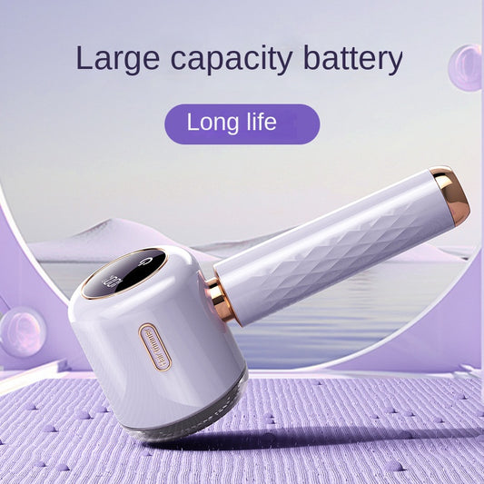 Fuzz Trimmer with Digital Display for Home Use, Rechargeable Sweater Defuzzer and Hair Remover 2-in-1