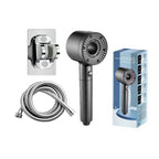 Hollow out household super pressurized showerhead bathroom water heater turbo large water outlet five level filter showerhead