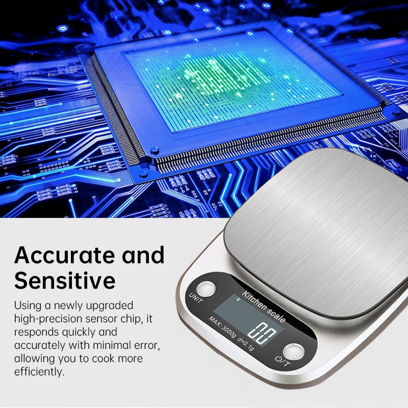 High-Precision Kitchen Scale: 10kg (for Food Baking/Jewelry), LCD, Multi-Function