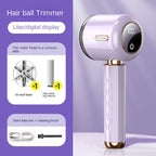 Fuzz Trimmer with Digital Display for Home Use, Rechargeable Sweater Defuzzer and Hair Remover 2-in-1