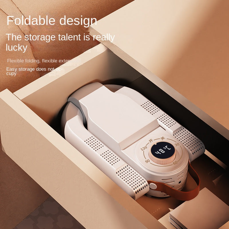 Intelligent shoe dryer multifunctional folding temperature control timed UVdisinfection deodorization shoe baking artifact