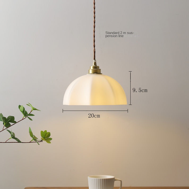 Wabi-Sabi Style Brass Designer Pendant Light for Bedroom, Living Room, Study, Restaurant, Window Display, and Bedside Decoration